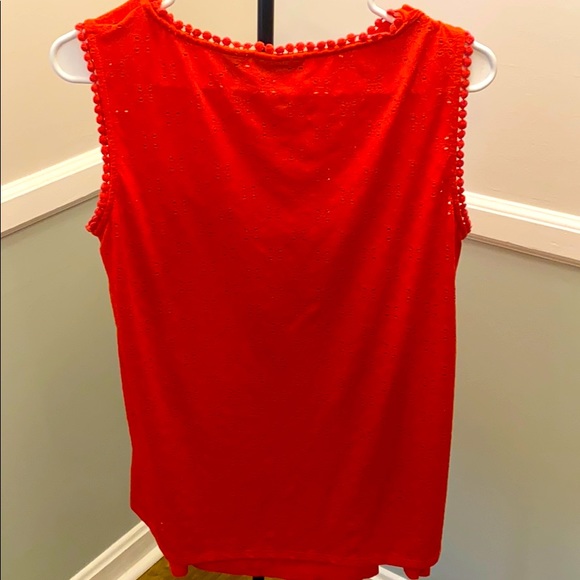 NWOT Nordstrom Halogen Orange Sleeveless Blouse💕 - Picture 2 of 5